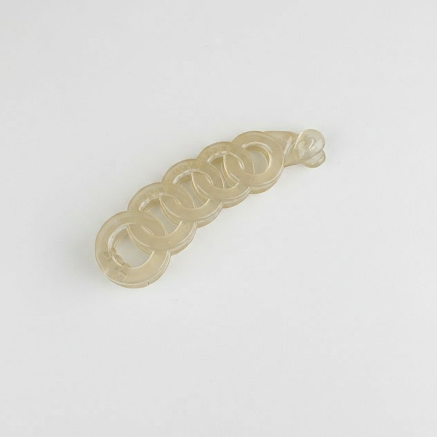 Twisted Spiral Clear Acrylic Hair Claw
