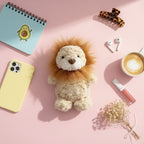 Cream Lion Plush Toy With Fluffy Mane