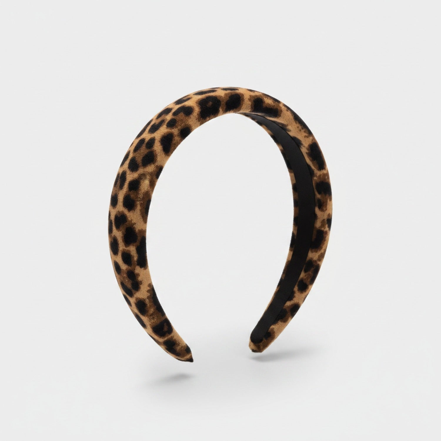 Leopard Print Padded Headband - Hair Headband - 3cm