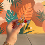 Colorful Beaded Hair Claw Clip Rainbow