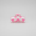 Pink Heart Claw Hair Clip