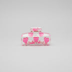 Pink Heart Claw Hair Clip