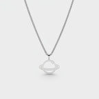 Silver Planet Pendant Chain Necklace