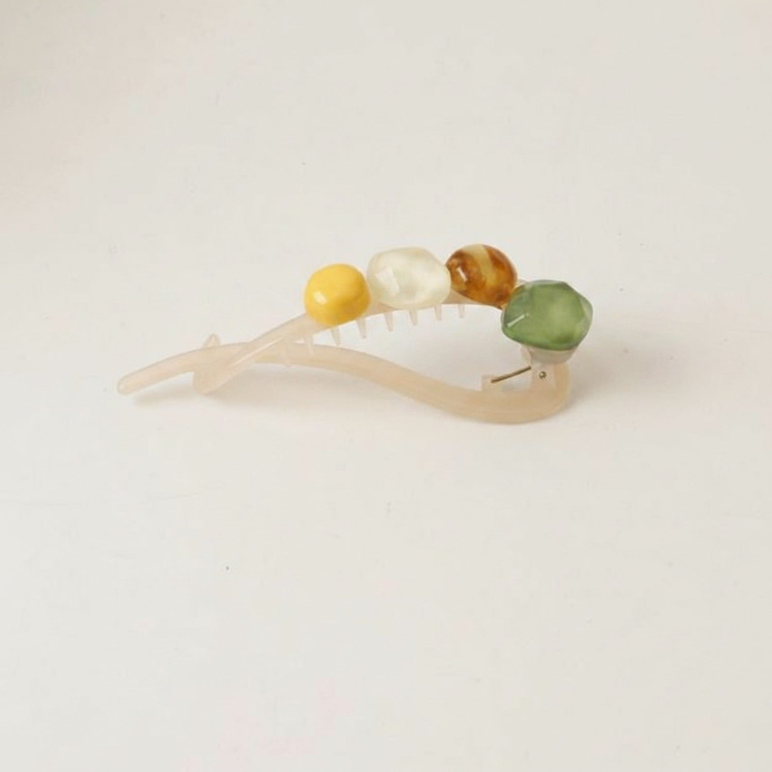 Gemstone Tortoiseshell Hair Claw Clip