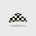 Black And White Checkered Hair Claw Clip