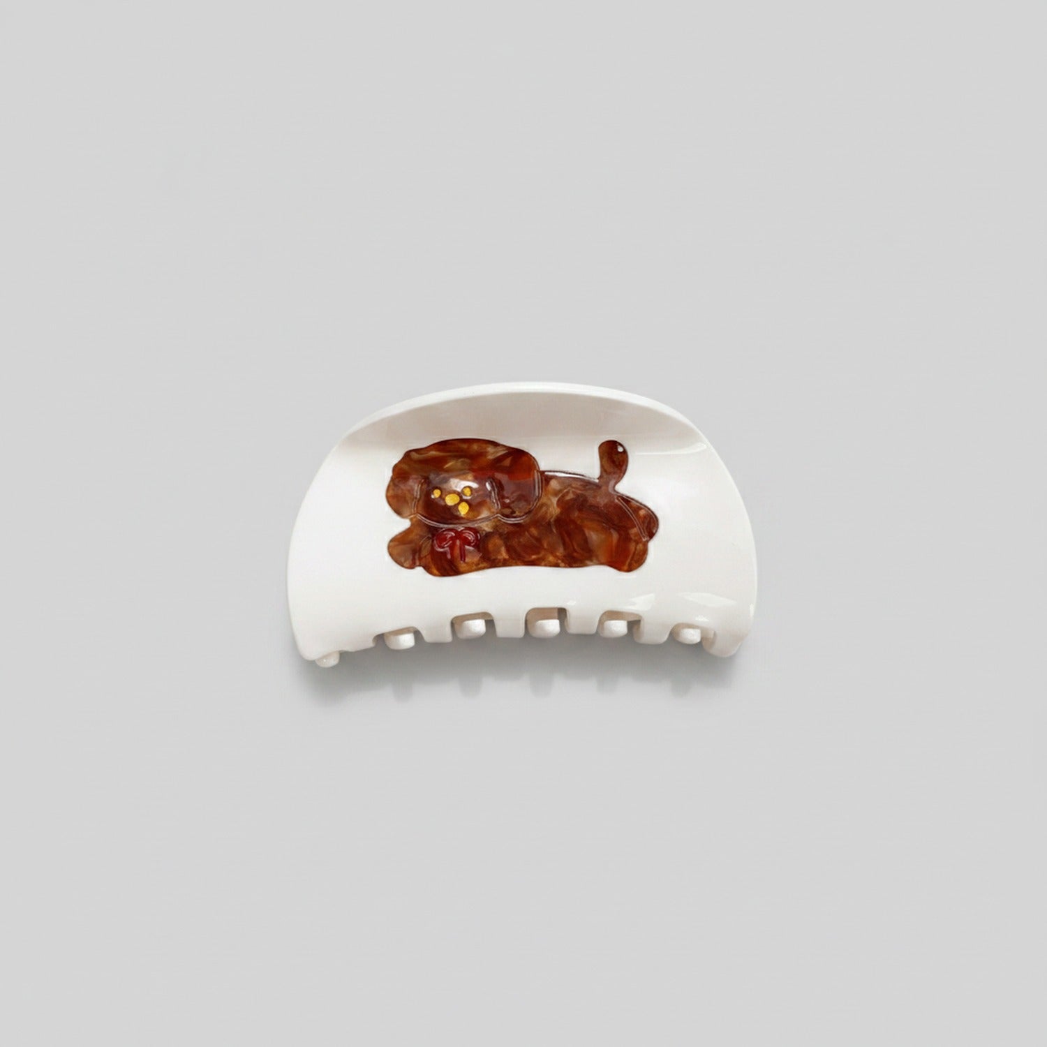 Tortoiseshell Lucky Cat Hair Claw Clip
