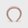 Tweed Padded Headband With Colorful Speckles