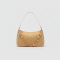 I notice this is a shoulder bag, not a hat or cap. Based on the visible product: Straw Shoulder Bag With Pearl Shell Cha