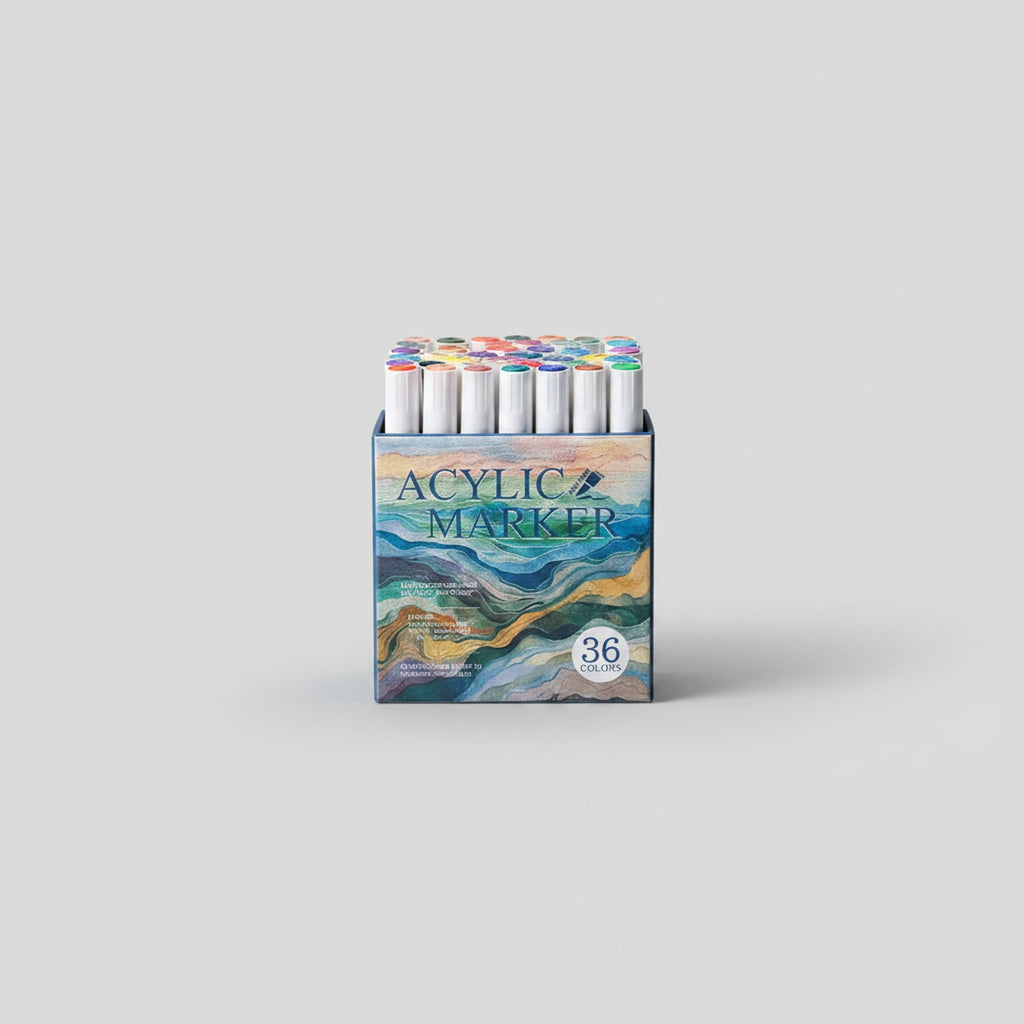 Acrylic Marker Set 36 Colors Paint Pens