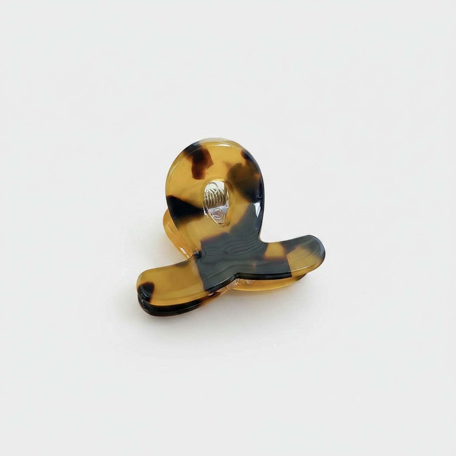 Translucent Jade Green Flower Hair Claw Clip
