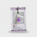 Purple Lollipop Acrylic Keyring Charm