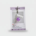 Purple Lollipop Acrylic Keyring Charm