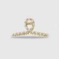 Pearl And Rhinestone Oval Hair Claw