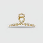 Pearl And Rhinestone Oval Hair Claw