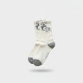 Cream Bow Cat Crew Socks