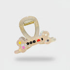 Clear Butterfly Hair Claw With Colorful Stars