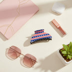 American Flag Stars Striped Hair Claw Clip