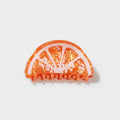 Orange Translucent Citrus Slice Hair Claw