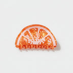 Orange Translucent Citrus Slice Hair Claw