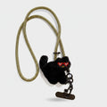Black Fuzzy Cat Phone Charm Strap