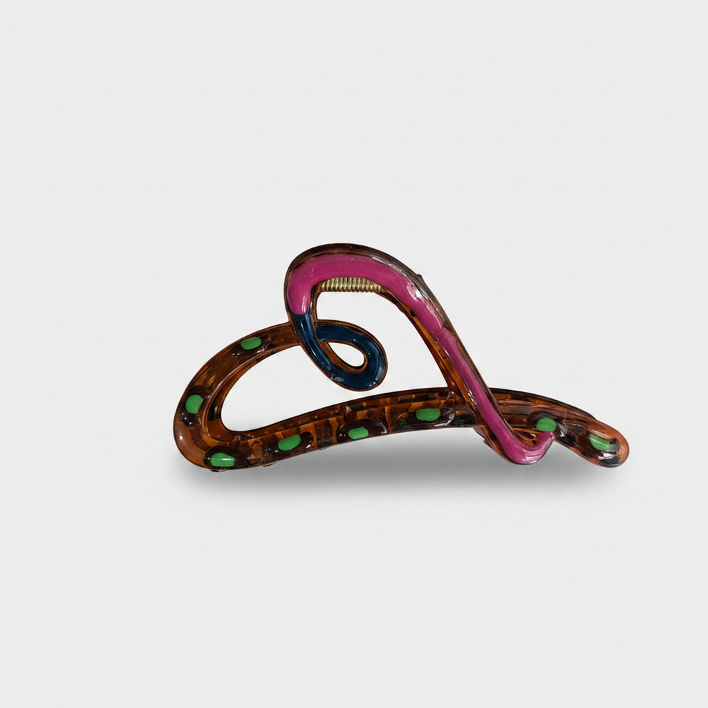 Colorful Snake Hair Claw Clip