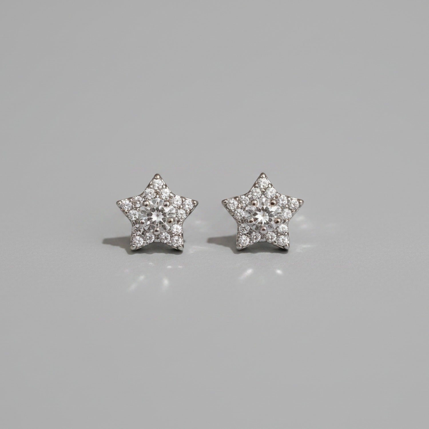 Star Diamond Rhinestone Stud Earrings