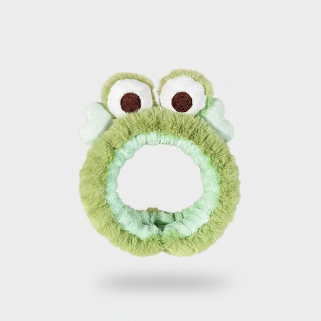Fuzzy Frog Plush Hair Clip Headband