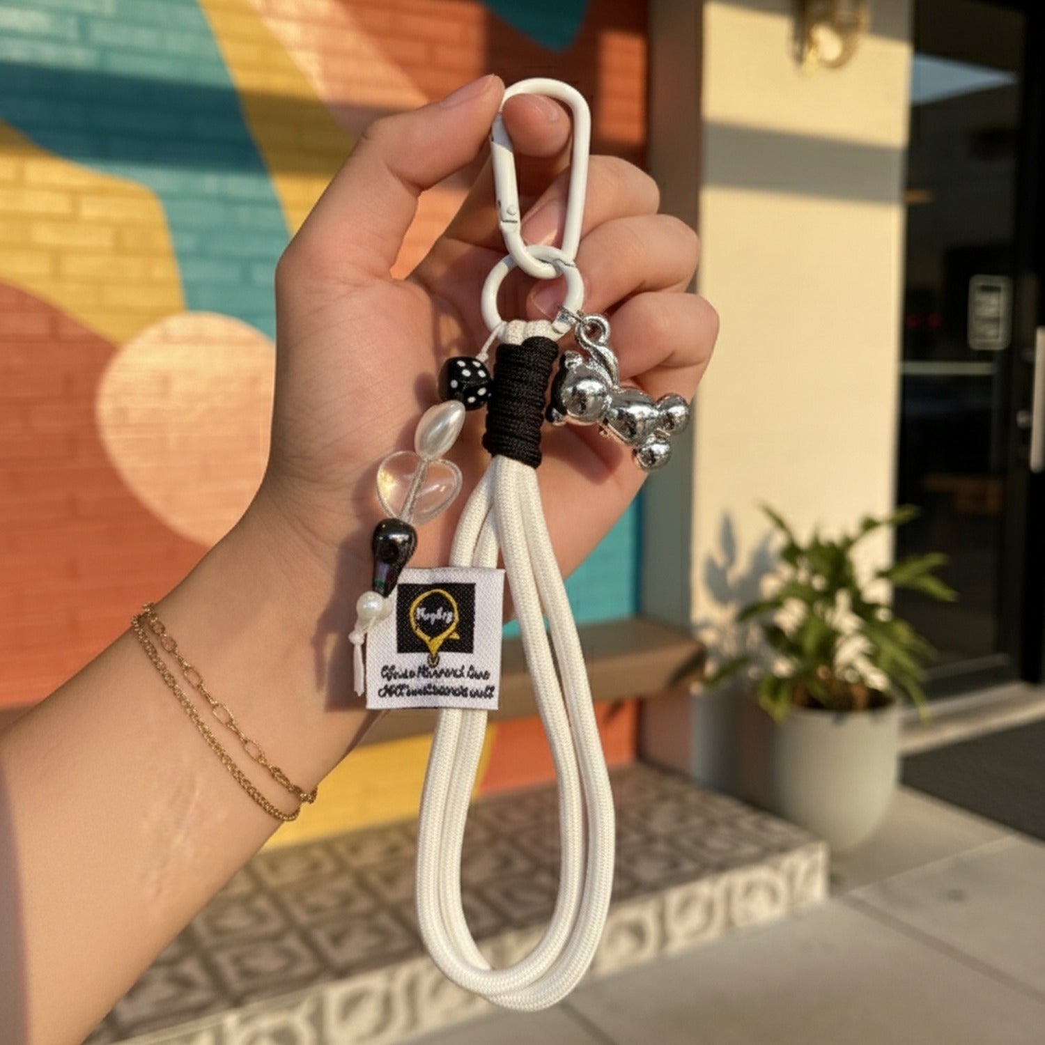Baseball Charm Multi-Pendant Acrylic Keyring