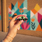 Alien UFO Pink Hair Claw Clip
