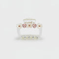 Pearl Heart Rhinestone Hair Claw Clip