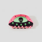 Alien UFO Pink Hair Claw Clip