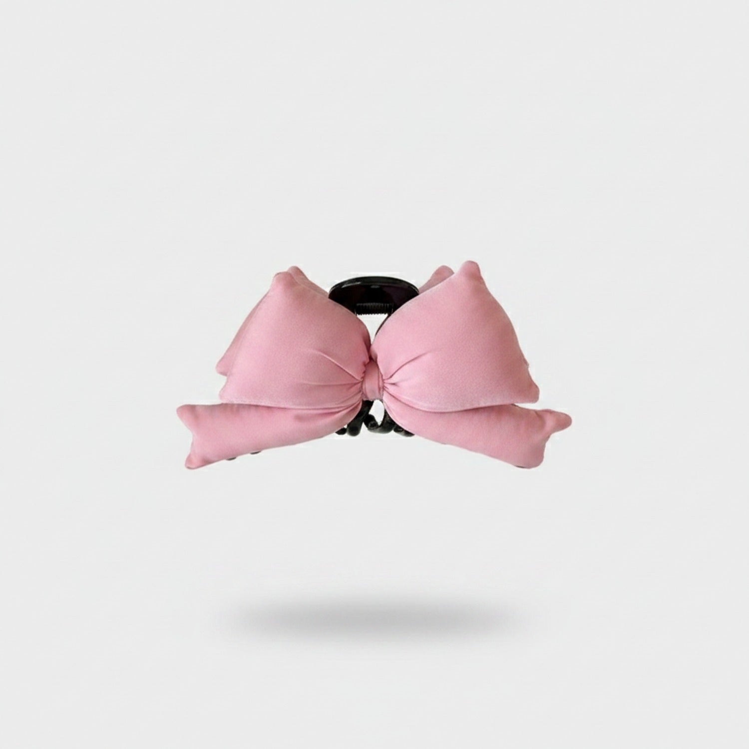 Pink Bow Hair Claw Clip
