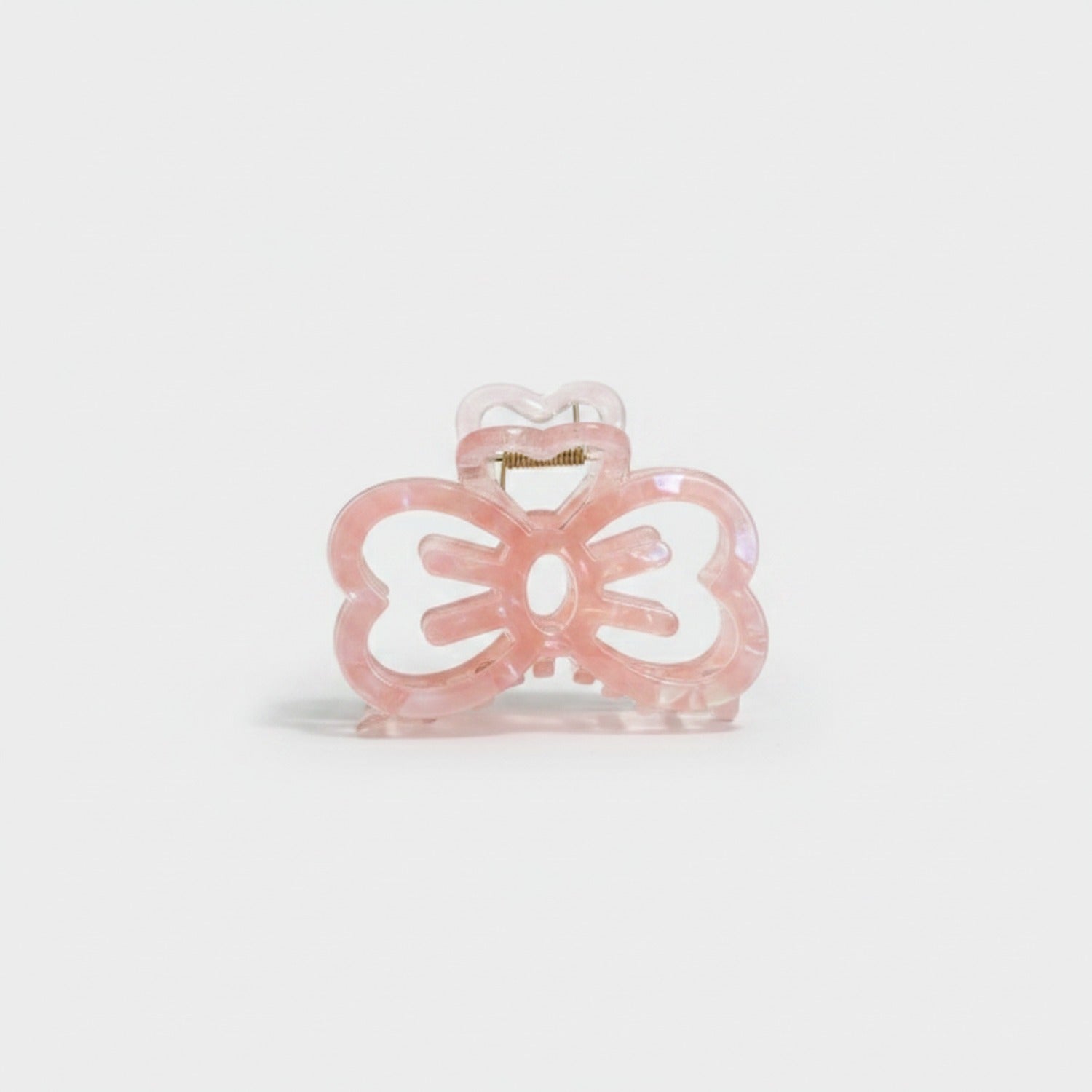 Pink Butterfly Acrylic Hair Claw Clip