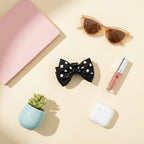 Black Polka Dot Hair Claw Clip