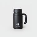 Black Insulated Tumbler With Handle Character Design