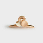 Peach Heart-Shaped Hair Claw Clip