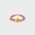 Colorful Beaded Bracelet With Yellow Star Charm