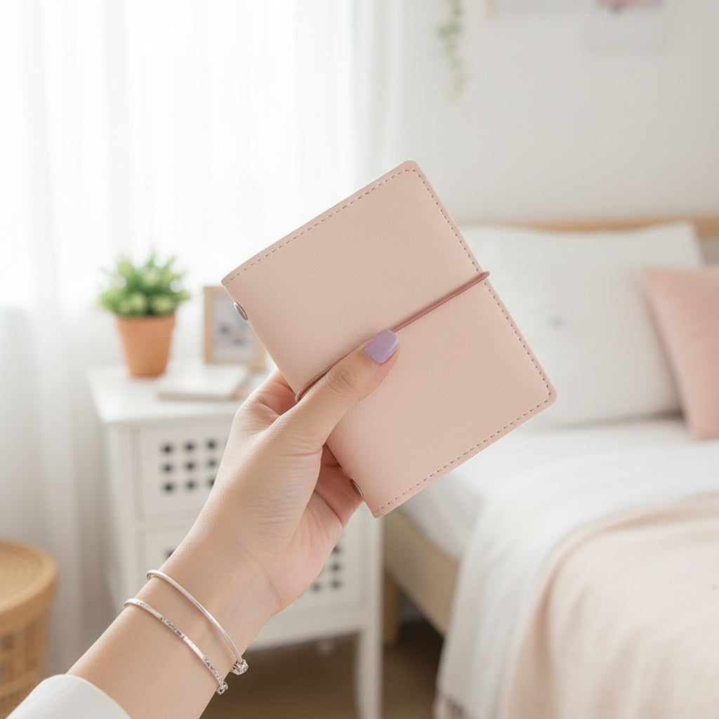 Blush Pink Elastic Band Hardcover Notebook