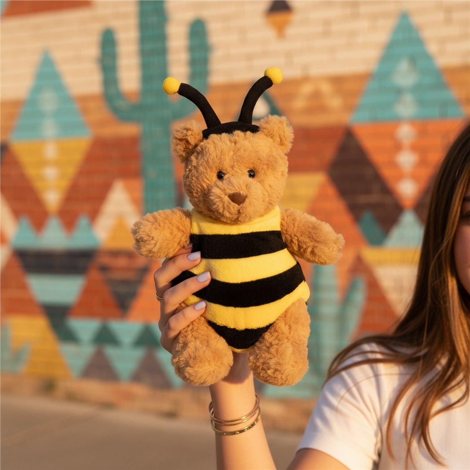 Adorable Bee Plush Toy With Antennae