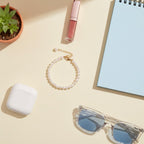 Pearl Beaded Gold Chain Bracelet