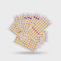 Emoji Sticker Sheets Colorful Smile Faces