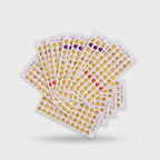 Emoji Sticker Sheets Colorful Smile Faces