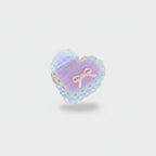 Heart-Shaped Hair Claw With Ribbon Charm