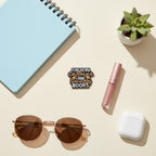 Caffeine & Smutty Books Enamel Pin - Pink & Black Superpower