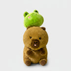 Lime Green Frog Plush Toy Stacking Set