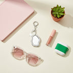 Cloud Mirror Acrylic Keyring With Star Charm