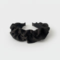 Black Ruched Fabric Padded Headband