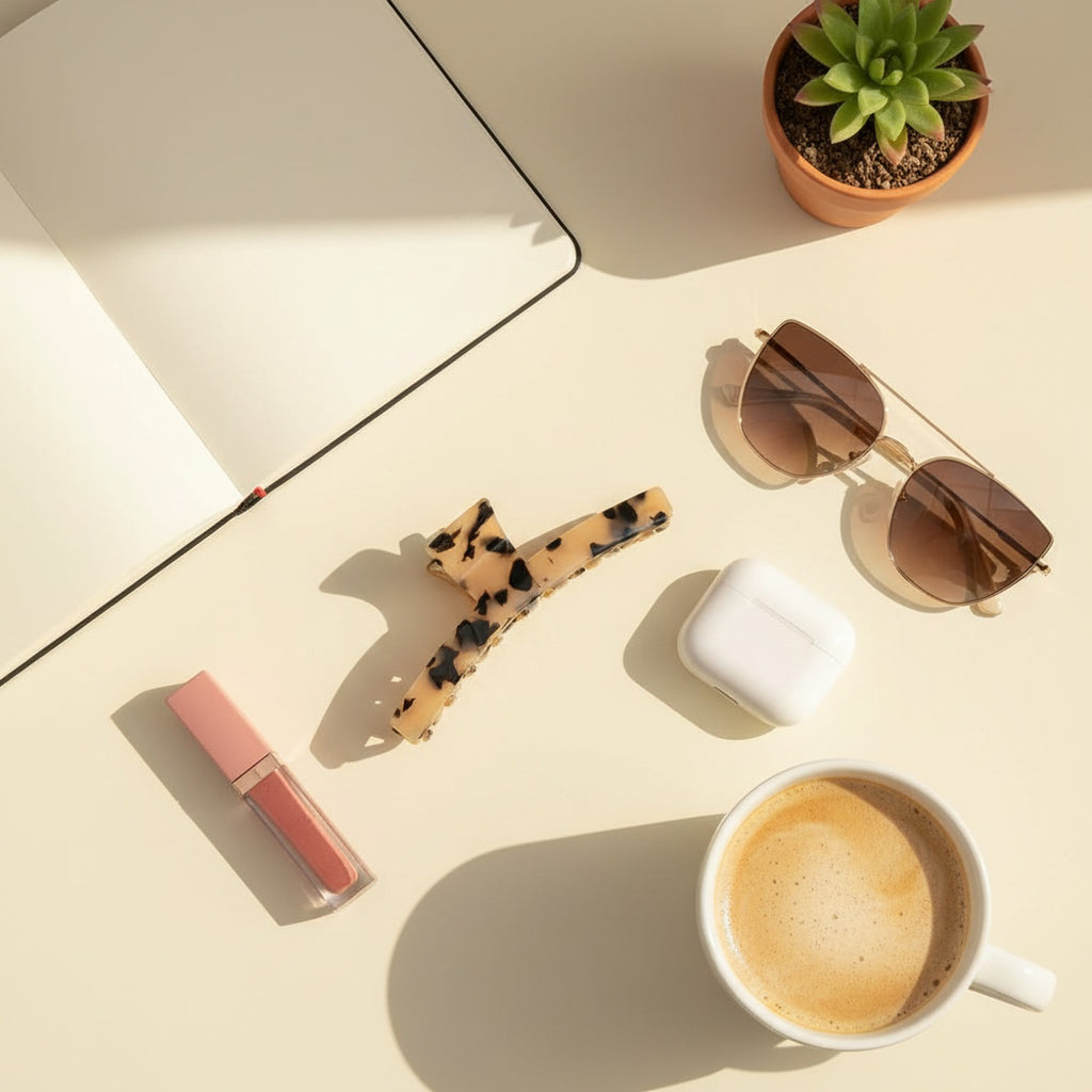 Tortoiseshell Claw Hair Clip Brown