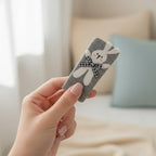 Gray Bunny Bow Crew Socks