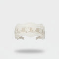 Delicate Lace Floral Crown Headband White